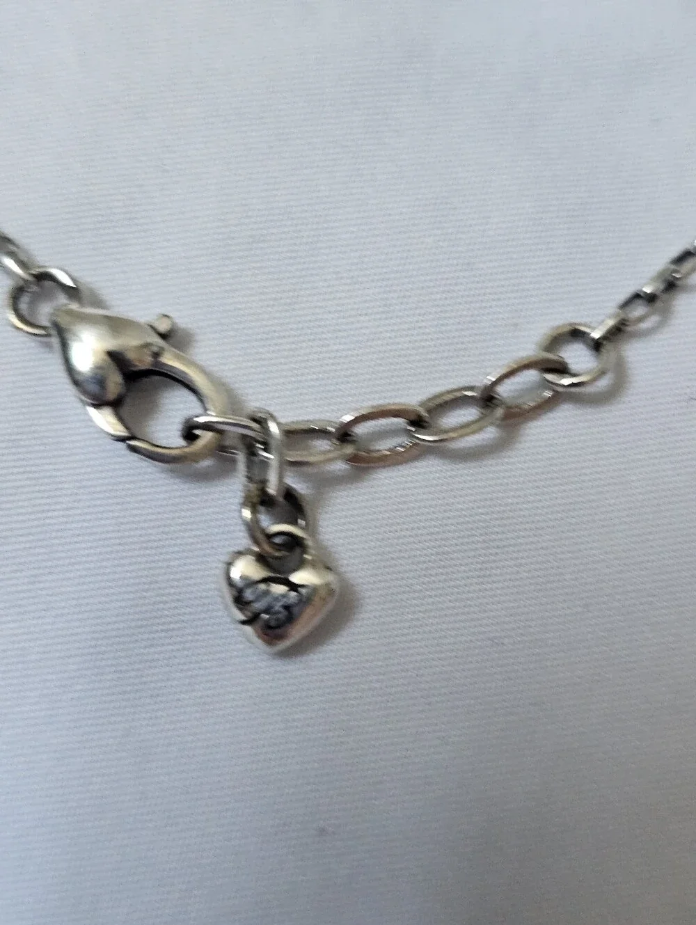 Brighton Tuscan Heart Anklet J90550 Silver Adjustable 9–10